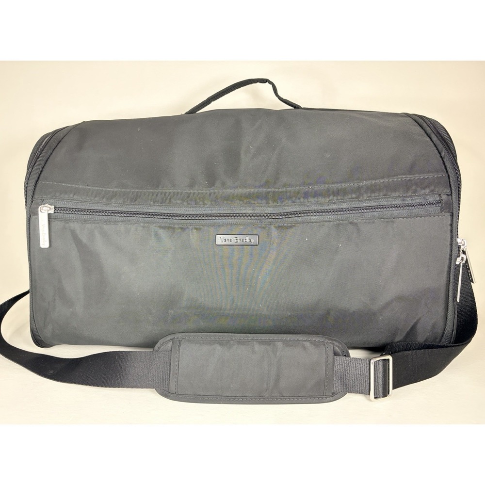 Vera Bradley Women's Convertible Garment Duffle Bag, Black